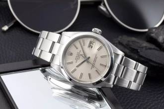 Thumbnail von Rolex Oyster Perpetual Date 34 Silver Dial Edelstahl Automatik Herrenuhr Ref. 1500 Klassiker