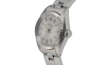 Thumbnail von Rolex Oyster Perpetual Stahl / Weissgold Automatik Damenuhr Ref. 6719 Vintage