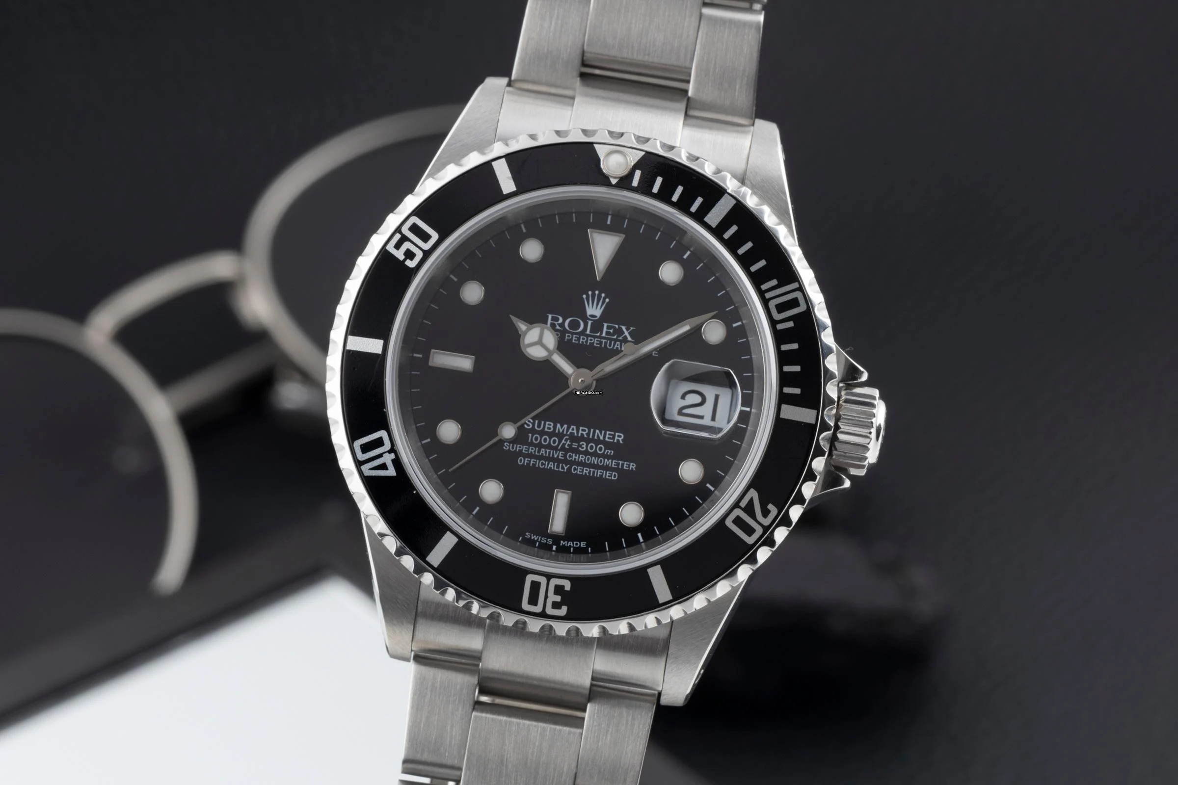  Rolex Submariner Date 40 Stahl Automatik Herrenuhr Ref. 16610 Y-Serie 