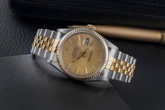 Thumbnail von Rolex Datejust 36 Oyster Perpetual Stahl / Gold Automatik Ref. 16013 Klassiker