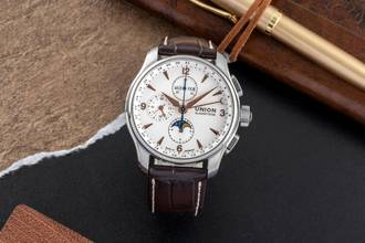 Thumbnail von Union Glashütte Belisar Chronograph Stahl Automatik Herrenuhr Ref. D0024251 B&P