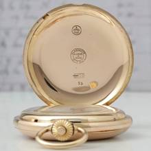 Thumbnail von A. Lange & Söhne 55mm 135g Schwere 18k Gold 1A Savonette Taschenuhr m. Box und Zertifikat 1905 Neuwertiger Zustand