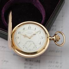 Thumbnail von A. Lange & Söhne 55mm 135g Schwere 18k Gold 1A Savonette Taschenuhr m. Box und Zertifikat 1905 Neuwertiger Zustand