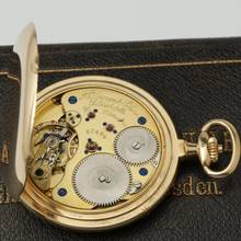 Thumbnail von A. Lange & Söhne Full Set 18k Gold 1A Gangprüfung der Sternwarte Savonette Taschenuhr 1904 keinerlei Inskriptionen mit Museums-Zertifikat