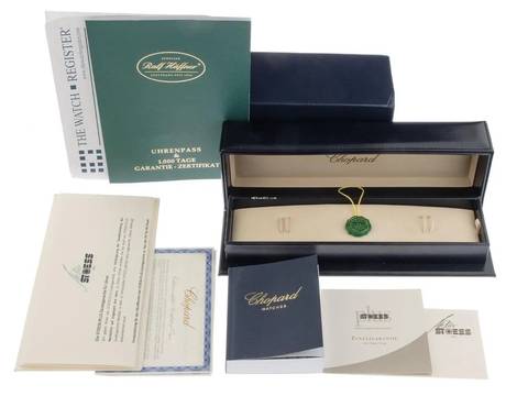  Chopard Happy Sport Ref.278582-6007 2021 Full Set wie Neu Happy Sport Green Dial Diamanten 
