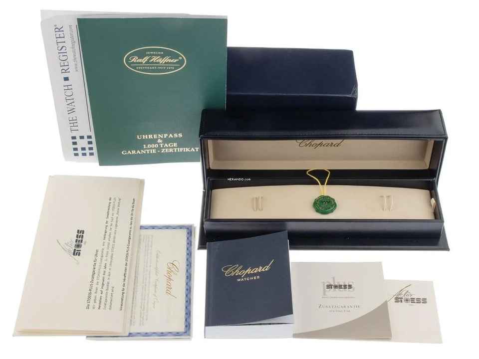 Chopard Happy Sport Ref.278582-6007 2021 Full Set wie Neu Happy Sport Green Dial Diamanten 