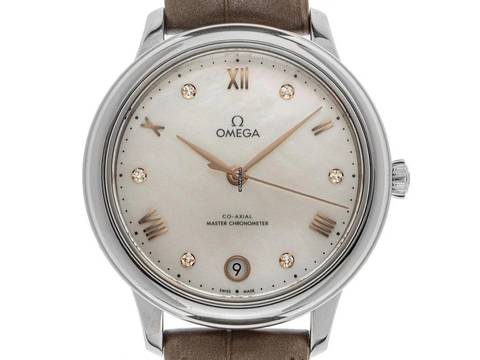  Omega De Ville Prestige Ref.434.13.34.20.55.001 2026 Full Set Ungetragen De Ville Prestige Diamanten Perlmutt 