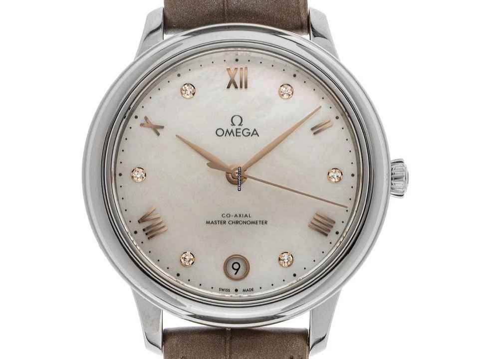  Omega De Ville Prestige Ref.434.13.34.20.55.001 2026 Full Set Ungetragen De Ville Prestige Diamanten Perlmutt 