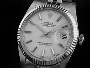 Thumbnail von Rolex Datejust 36 Ref.1601 1968 Box&Beschreibung sehr gut Vintage Datejust Stahl 18kt Weißgold