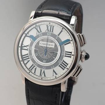  Cartier Rotonde de Cartier Cetral Chronograph WG 18k/750 B&P+Cartier Service 