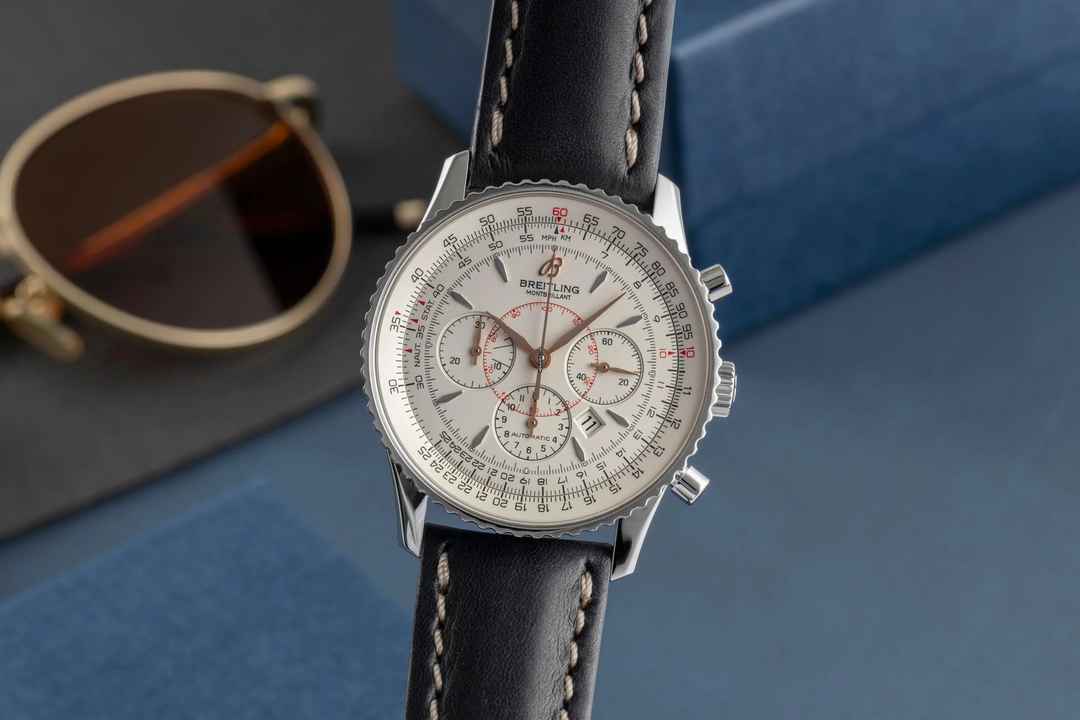  Breitling Montbrillant Chronograph Stahl Automatik Herrenuhr Ref. A41370 