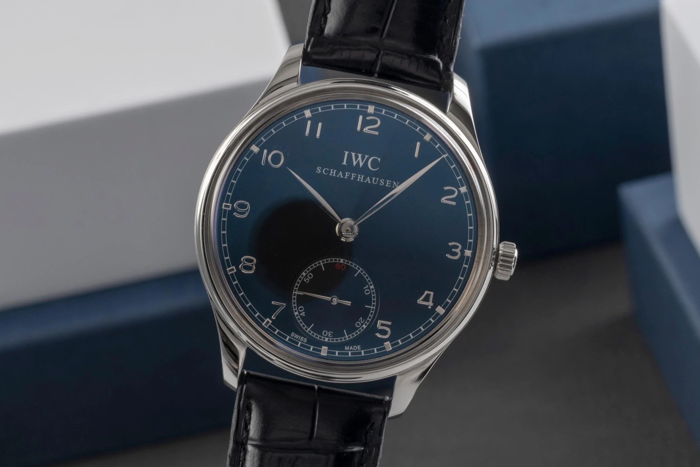 IWC Portugieser Handaufzug Hand-Wound Edelstahl Handaufzug Herrenuhr Ref. IW545407