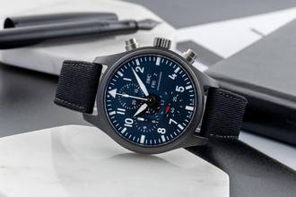 Thumbnail von IWC Fliegeruhr Chronograph Top Gun Pilot´s Watch Chronograph Top Gun Keramik Automatik Ref IW389101 Papers 2019