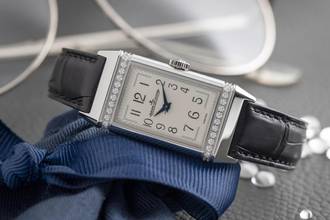 Thumbnail von Jaeger-LeCoultre Reverso Lady Stahl Quarz Diamonds Damenuhr Ref. Q3288420 201.8.47
