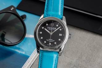 Thumbnail von Tudor Glamour Date Edelstahl Diamonds Automatik Herrenuhr Ref. 55000