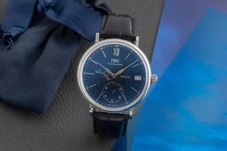 Thumbnail von IWC Portofino Handaufzug 8 Days Edelstahl Handaufzug Herrenuhr Ref. IW510106