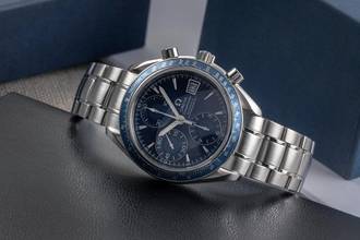 Thumbnail von Omega Speedmaster Date Chronograph Automatik Stahl Herrenuhr Ref. 3212.80.00