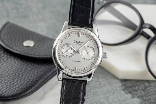  Glashütte Original Senator Zeigerdatum Ref. 1-39-58-02-02-04 Box & Papiere 2013 