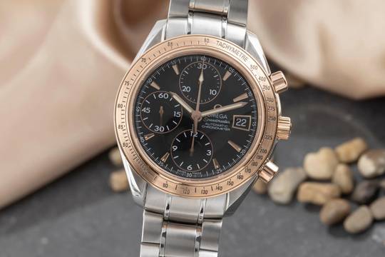  Omega Speedmaster Date Chrono Stahl / Gold Automatik Ref. 323.21.40.40.01.001 