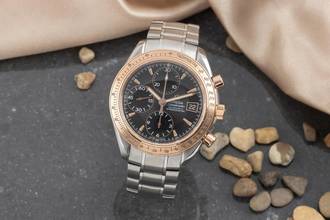 Thumbnail von Omega Speedmaster Date Chrono Stahl / Gold Automatik Ref. 323.21.40.40.01.001