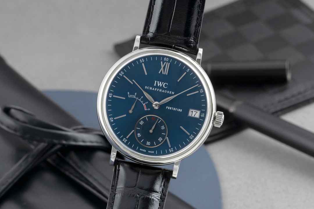  IWC Portofino Handaufzug 8 Days Edelstahl Handaufzug Herrenuhr Ref. IW510106 B&P 2017 