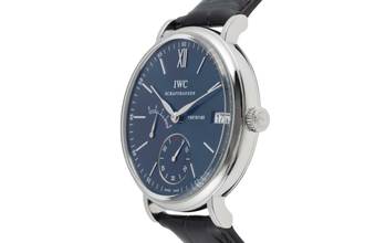 Thumbnail von IWC Portofino Handaufzug 8 Days Edelstahl Handaufzug Herrenuhr Ref. IW510106 B&P 2017