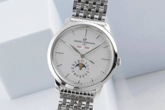  Girard Perregaux 1966 Full Calendar Ref. 49535-11-131-11A Papiere 