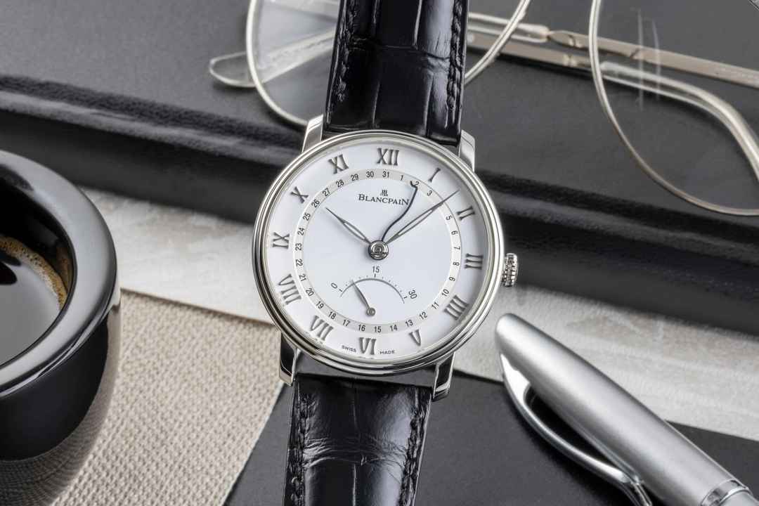  Blancpain Villeret Ultraflach Stahl Automatik Ref. 6653Q-1127-55B 