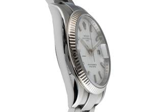 Thumbnail von Rolex Oyster Perpetual Date 34 Silver Dial Stahl Weissgold Automatik Herrenuhr Ref 115234 Z-Serie