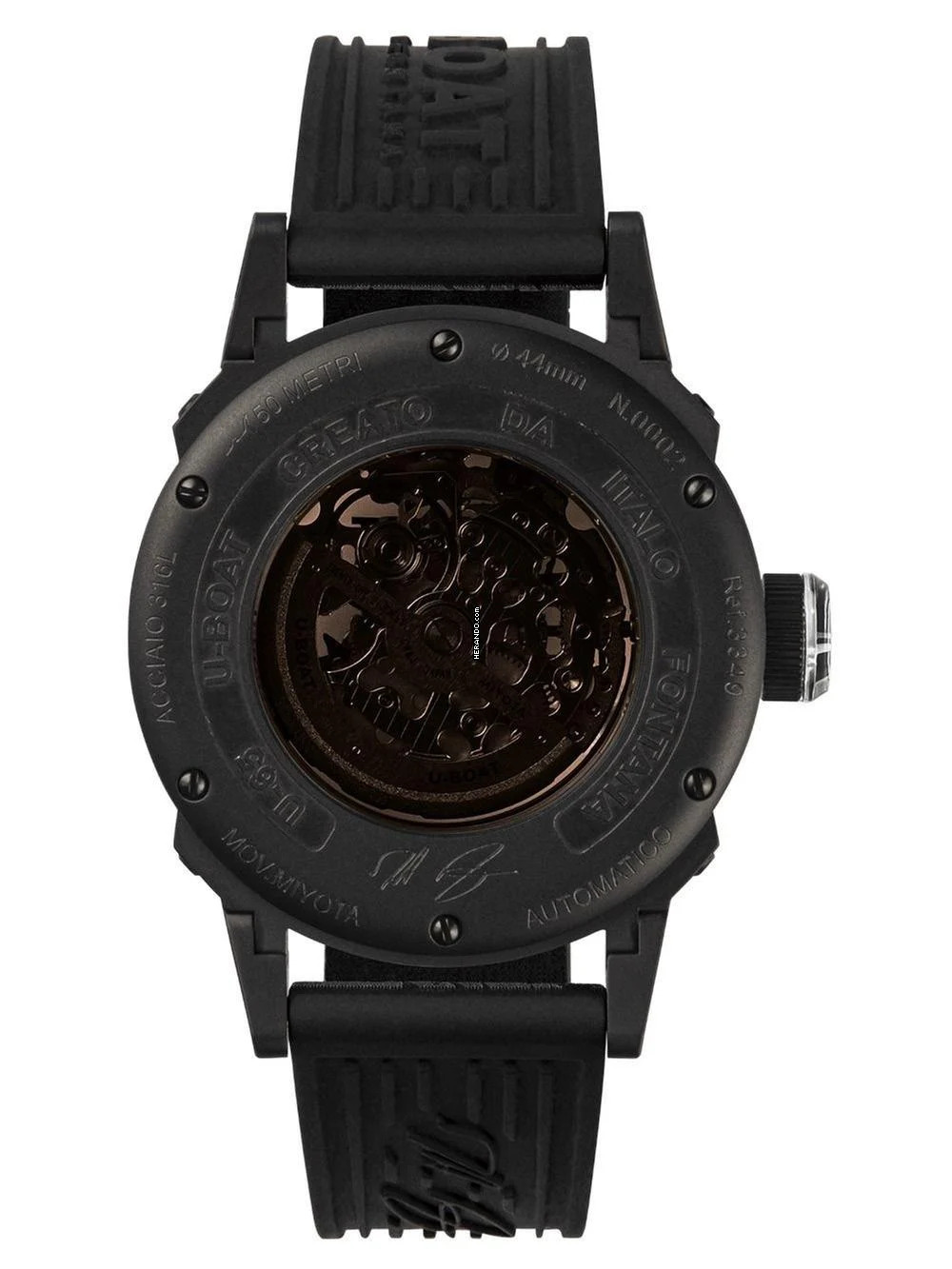  U-Boat 3349 Herrenuhr U-65 PVD Automatik 44mm 5ATM 