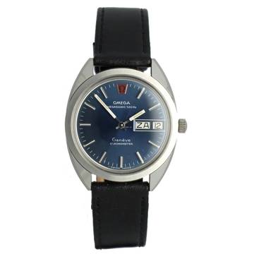  Omega Genève Megasonic 750Hz Ref. 198.0066 Blue dial 