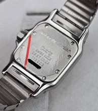 Thumbnail von Cartier Santos Galbée Moonphase 119902 Steel and Gold Very good Full Set 1992