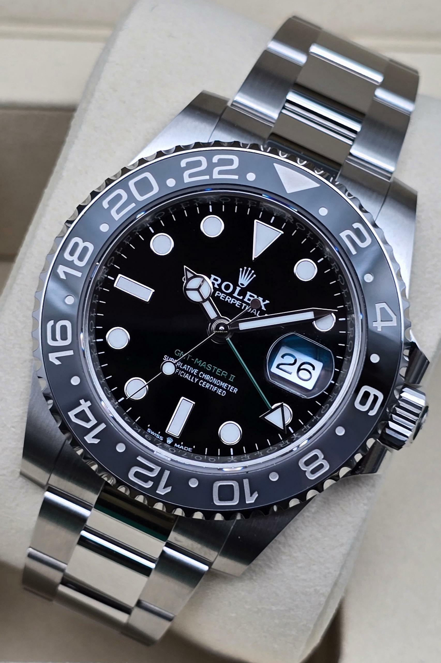  Rolex GMT-Master II 'Bruce Wayne' 126710GRNR Oyster Bracelet Unworn/New Full Set 1-2026 