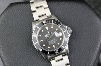 Thumbnail von Rolex Submariner Date Patina Matte Dial - Good Condition - L Serial 1990