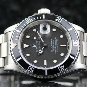  Rolex Submariner Date Patina Matte Dial - Good Condition - L Serial 1990 