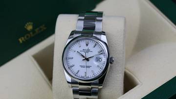 Thumbnail von Rolex Oyster Perpetual Date 34 White - like New - Fullset - 09/2021