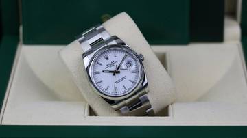 Thumbnail von Rolex Oyster Perpetual Date 34 White - like New - Fullset - 09/2021