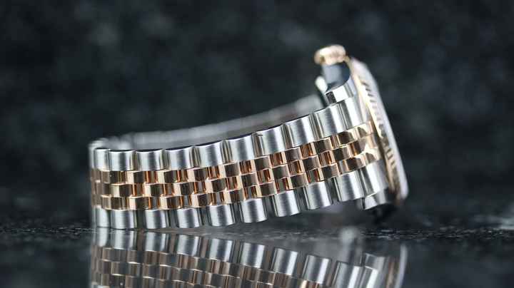  Rolex Datejust 36 Steel Rosé - Black Diamond - like New - Fullset - 06/2016 