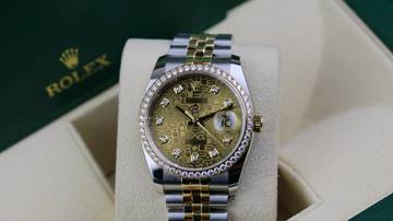 Thumbnail von Rolex Datejust 36 Steel Gold Factory RBR - Champagne - like New - Fullset