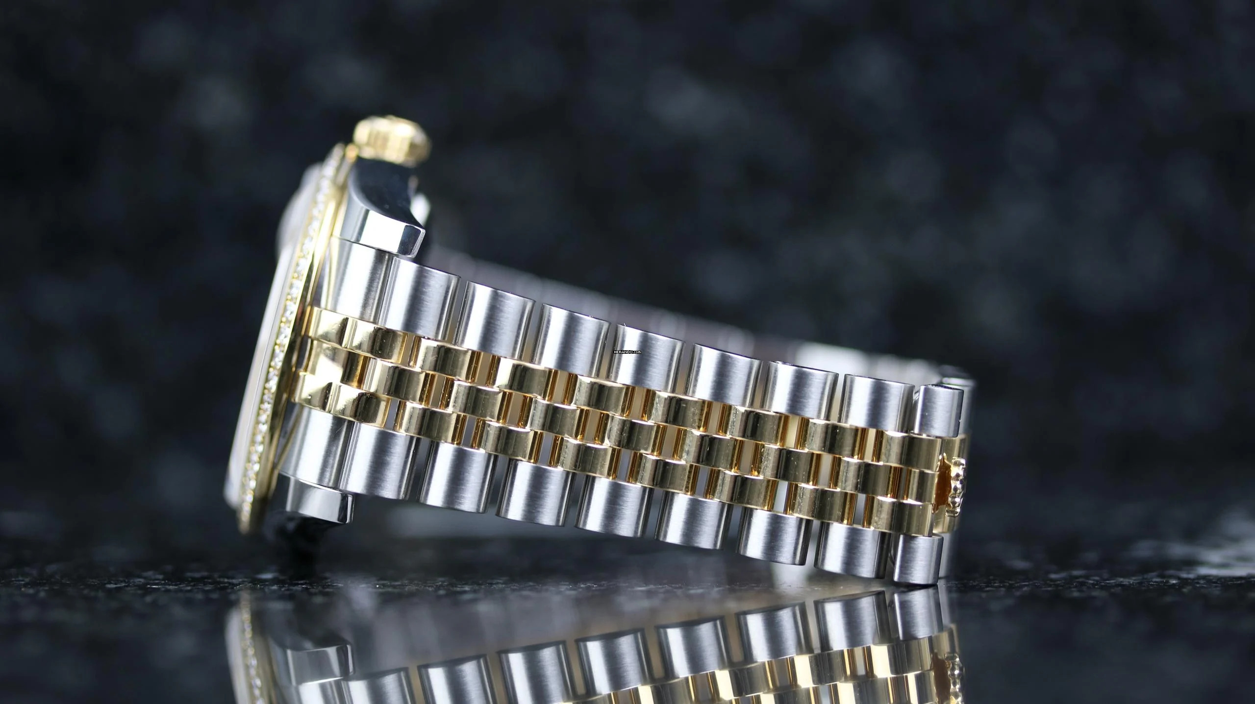 Rolex Datejust 36 Steel Gold Factory RBR - Champagne - like New - Fullset