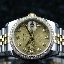 Thumbnail von Rolex Datejust 36 Steel Gold Factory RBR - Champagne - like New - Fullset
