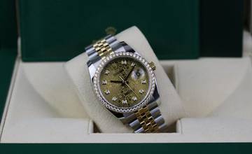 Thumbnail von Rolex Datejust 36 Steel Gold Factory RBR - Champagne - like New - Fullset