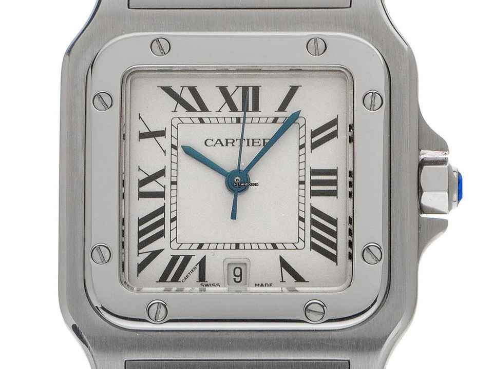  Cartier Santos Galbée GM großes Modell Ref.1564 1999 BoxBeschreibung wie Neu Vintage Santos Galbee GM großes Modell 