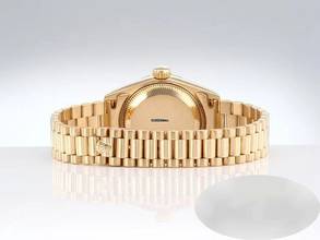 Thumbnail von Rolex Lady-Datejust Gelbgold 750 Diamanten 1996 Automatik Gold Damen 18kt Yellow Gold President-band Chronometer Oyster