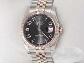 Thumbnail von Rolex Datejust 36 36mm 116231 2018 Stahl Rosegold 750 Automatik Stainless Steel 18kt Rose Gold Jubilé-band Chronometer Oyster Black Dial