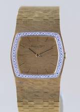 Thumbnail von IWC 18K Gelbgold Dresswatch 750 gold Jumbo Diamond Bezel Milanaise ultra rar