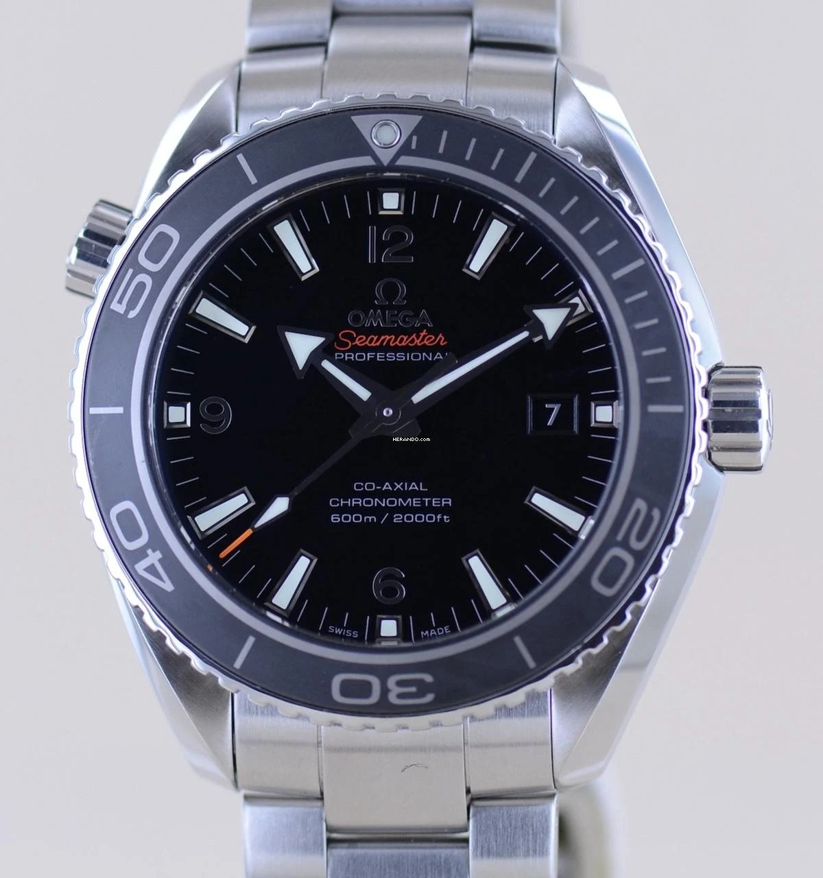  Omega Seamaster Planet Ocean Black 45,5mm Big Size B+P 600M 
