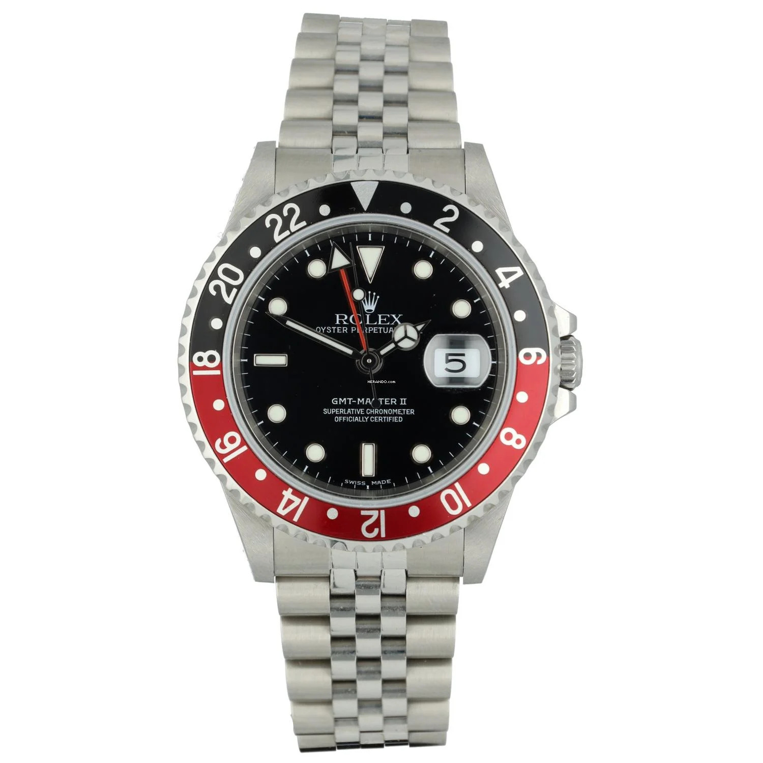  Rolex GMT-Master II Ref. 16710 'Coke' Full set 2005 Like NEW unpolished 