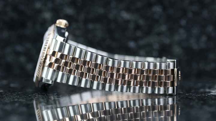  Rolex Datejust 36 Steel Rosé - Rhodium Grey VIIX - like New - Fullset - 2021 