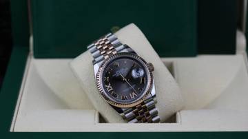 Thumbnail von Rolex Datejust 36 Steel Rosé - Rhodium Grey VIIX - like New - Fullset - 2021